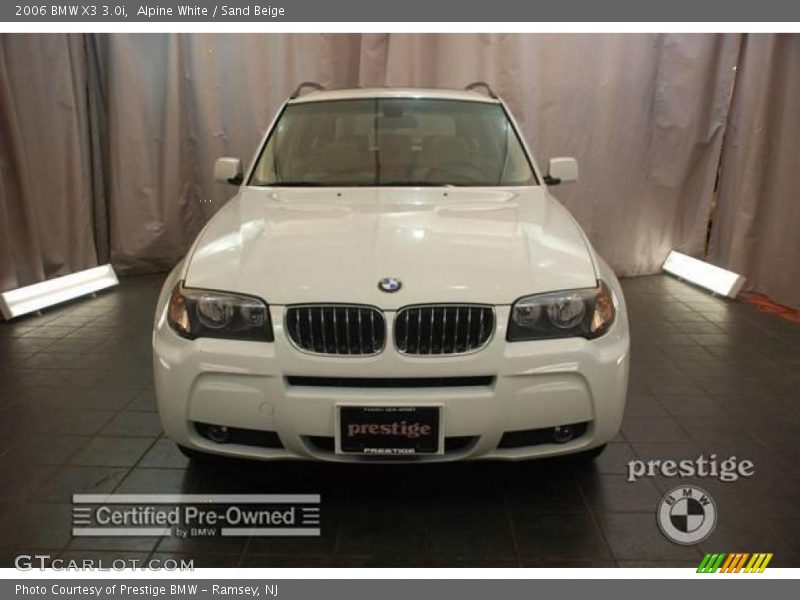 Alpine White / Sand Beige 2006 BMW X3 3.0i