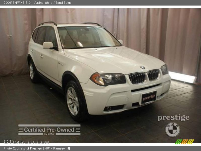 Alpine White / Sand Beige 2006 BMW X3 3.0i