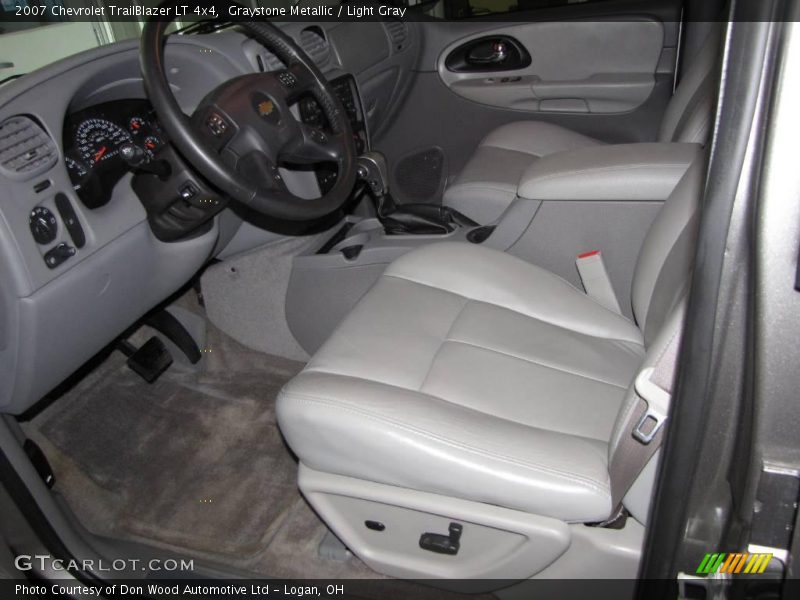 Graystone Metallic / Light Gray 2007 Chevrolet TrailBlazer LT 4x4
