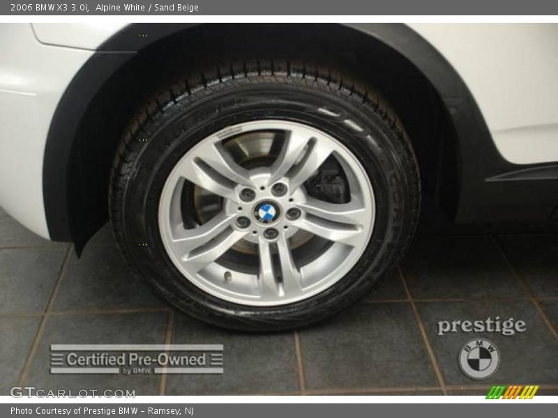 Alpine White / Sand Beige 2006 BMW X3 3.0i