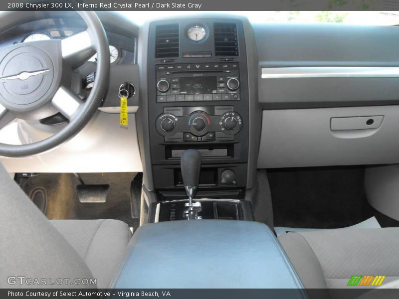 Inferno Red Crystal Pearl / Dark Slate Gray 2008 Chrysler 300 LX