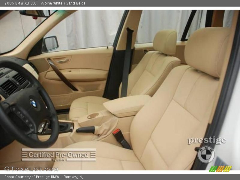 Alpine White / Sand Beige 2006 BMW X3 3.0i