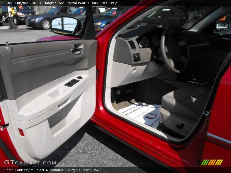 Inferno Red Crystal Pearl / Dark Slate Gray 2008 Chrysler 300 LX