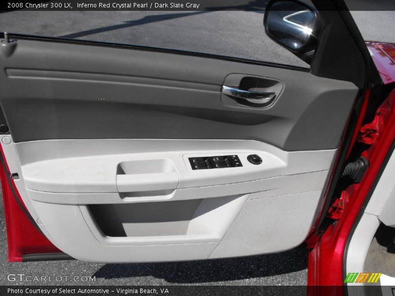 Inferno Red Crystal Pearl / Dark Slate Gray 2008 Chrysler 300 LX