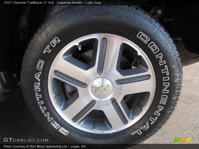 Graystone Metallic / Light Gray 2007 Chevrolet TrailBlazer LT 4x4