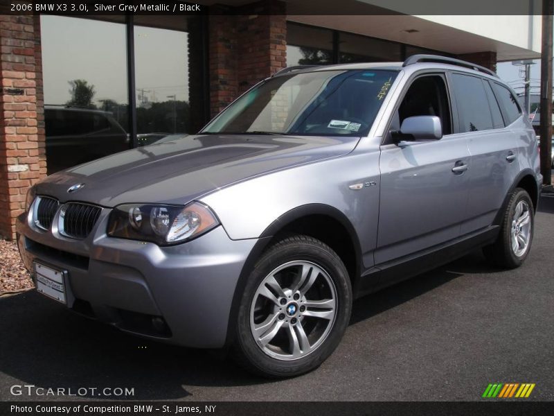 Silver Grey Metallic / Black 2006 BMW X3 3.0i