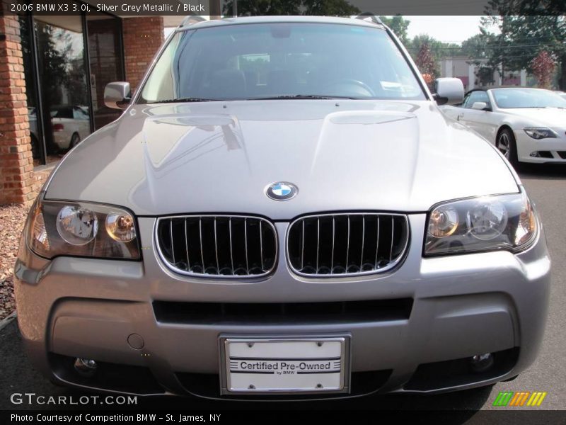 Silver Grey Metallic / Black 2006 BMW X3 3.0i