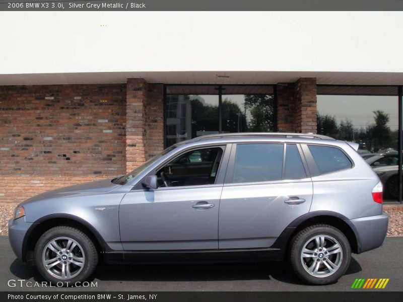 Silver Grey Metallic / Black 2006 BMW X3 3.0i