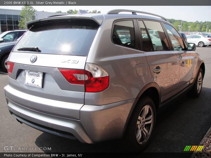 Silver Grey Metallic / Black 2006 BMW X3 3.0i