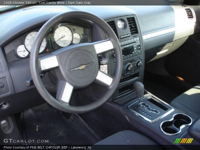 Cool Vanilla White / Dark Slate Gray 2008 Chrysler 300 LX
