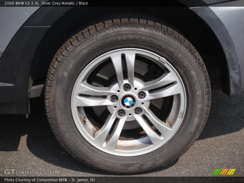 Silver Grey Metallic / Black 2006 BMW X3 3.0i