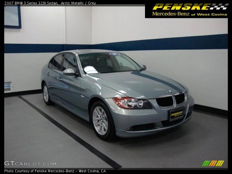 Arctic Metallic / Grey 2007 BMW 3 Series 328i Sedan