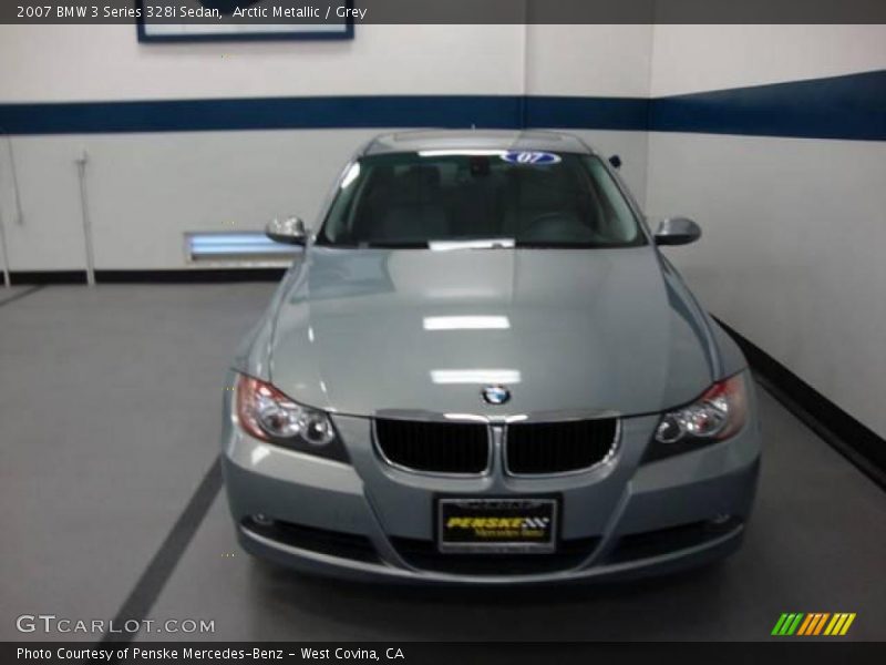 Arctic Metallic / Grey 2007 BMW 3 Series 328i Sedan