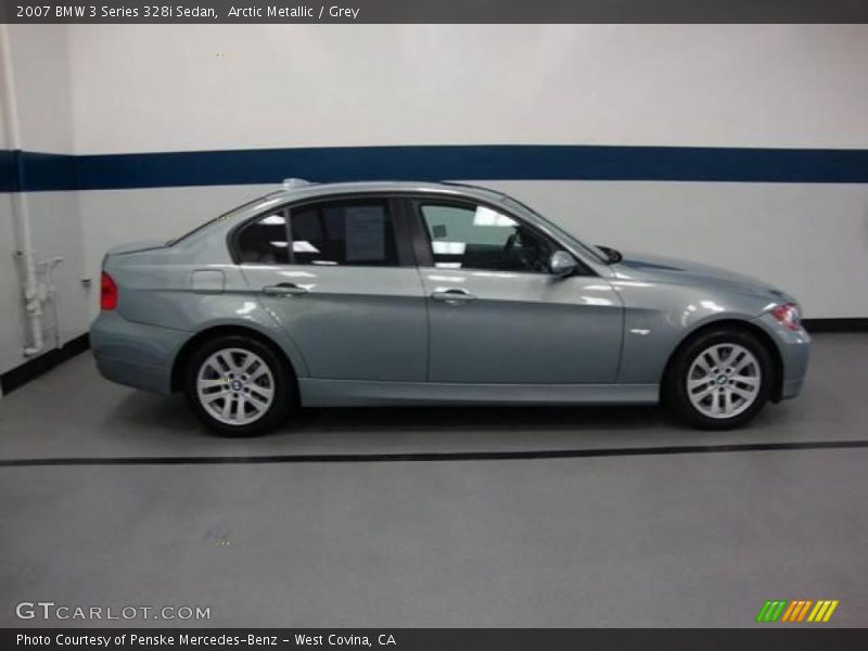 Arctic Metallic / Grey 2007 BMW 3 Series 328i Sedan