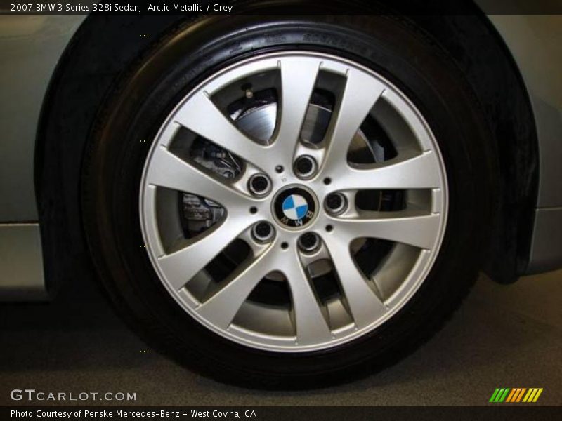 Arctic Metallic / Grey 2007 BMW 3 Series 328i Sedan