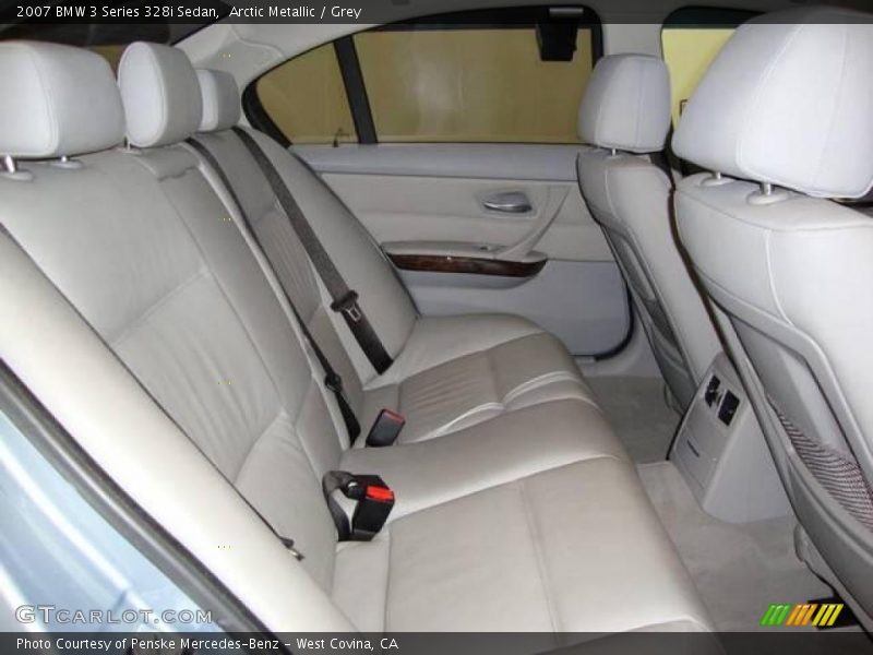 Arctic Metallic / Grey 2007 BMW 3 Series 328i Sedan
