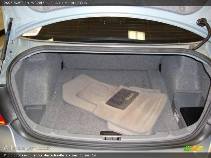 Arctic Metallic / Grey 2007 BMW 3 Series 328i Sedan
