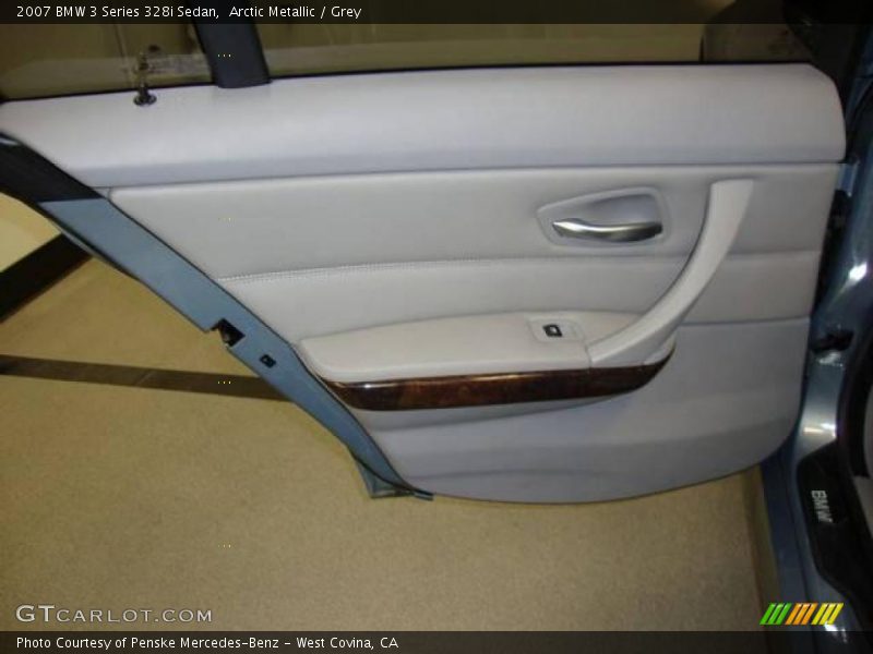 Arctic Metallic / Grey 2007 BMW 3 Series 328i Sedan