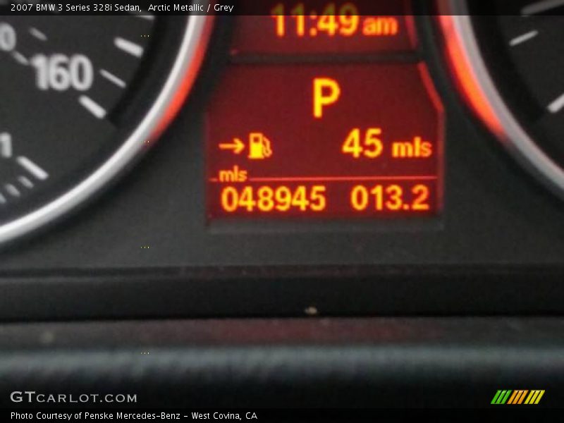 Arctic Metallic / Grey 2007 BMW 3 Series 328i Sedan