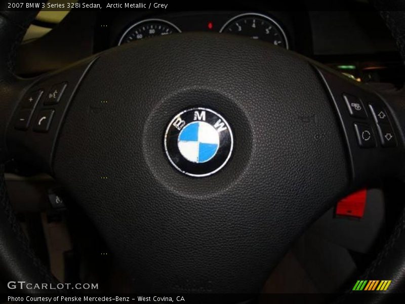 Arctic Metallic / Grey 2007 BMW 3 Series 328i Sedan