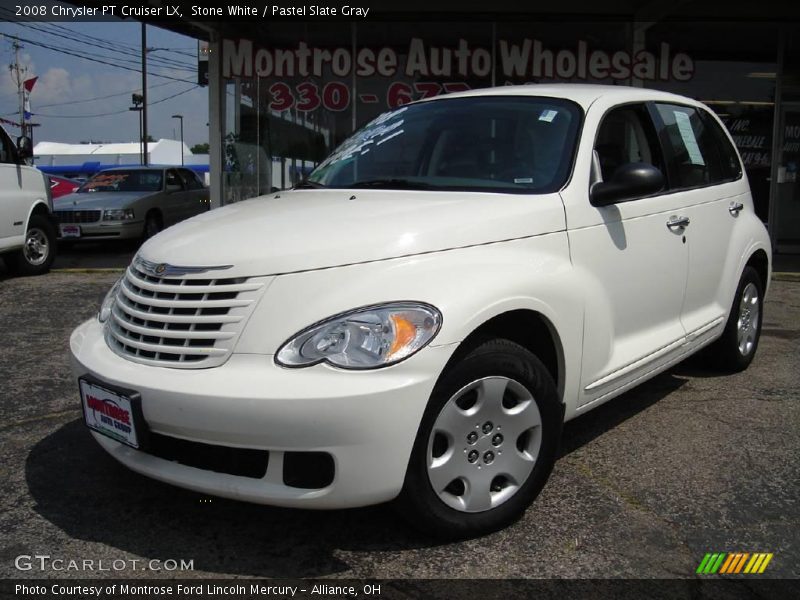 Stone White / Pastel Slate Gray 2008 Chrysler PT Cruiser LX