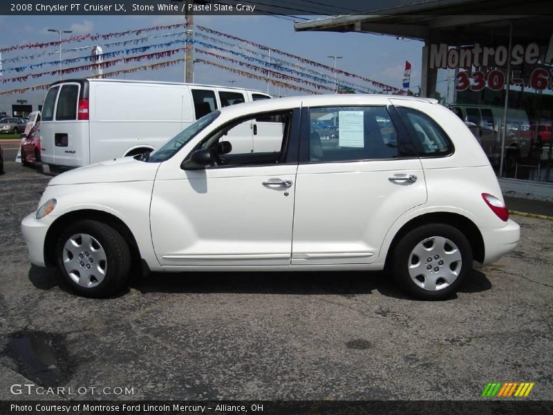 Stone White / Pastel Slate Gray 2008 Chrysler PT Cruiser LX