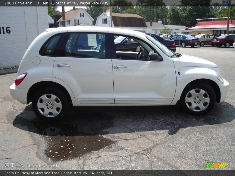 Stone White / Pastel Slate Gray 2008 Chrysler PT Cruiser LX