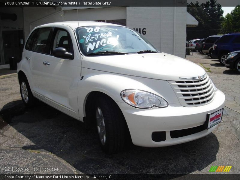 Stone White / Pastel Slate Gray 2008 Chrysler PT Cruiser LX
