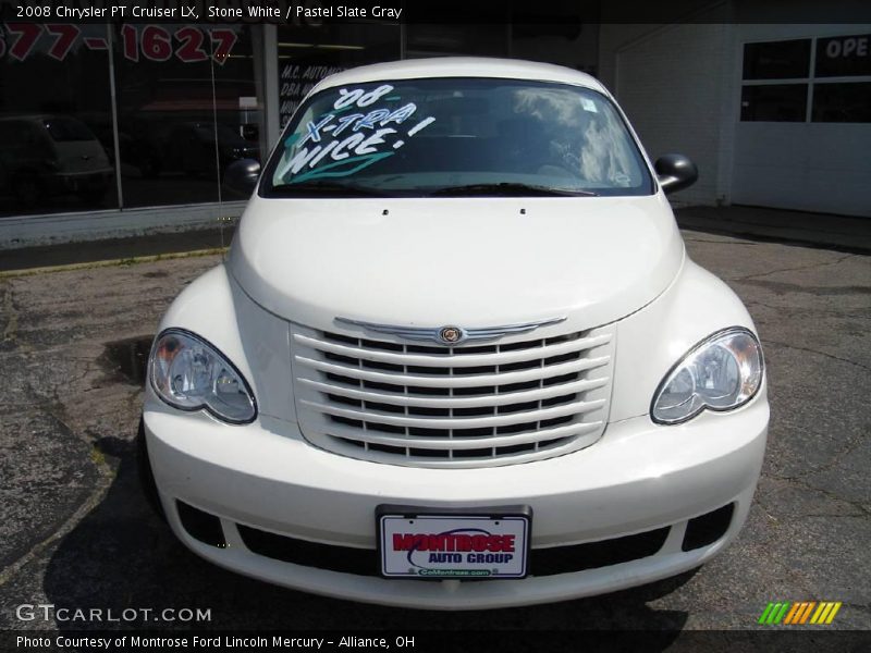 Stone White / Pastel Slate Gray 2008 Chrysler PT Cruiser LX