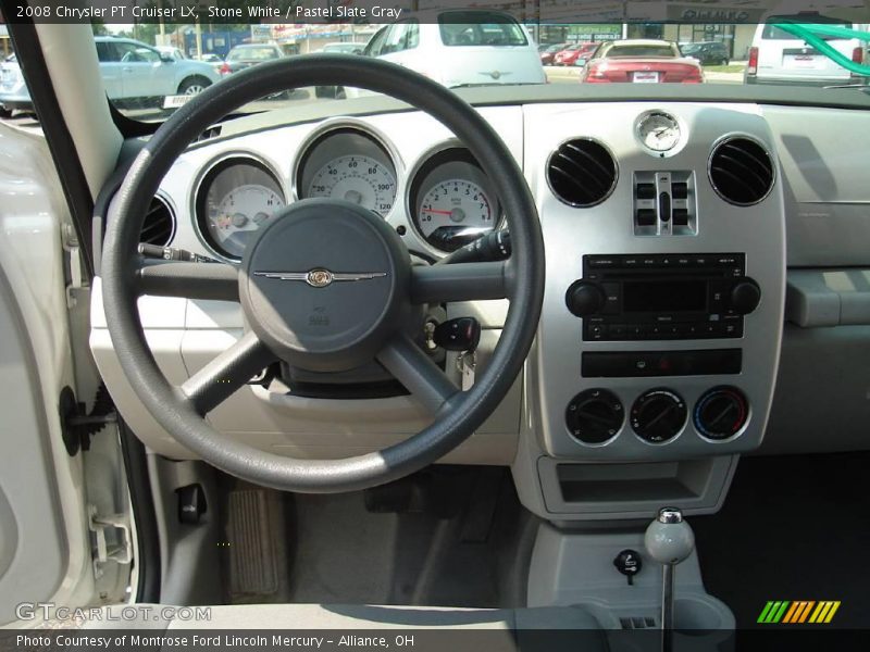 Stone White / Pastel Slate Gray 2008 Chrysler PT Cruiser LX