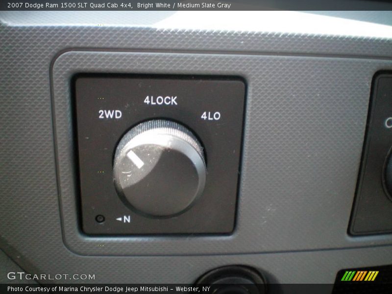 Bright White / Medium Slate Gray 2007 Dodge Ram 1500 SLT Quad Cab 4x4