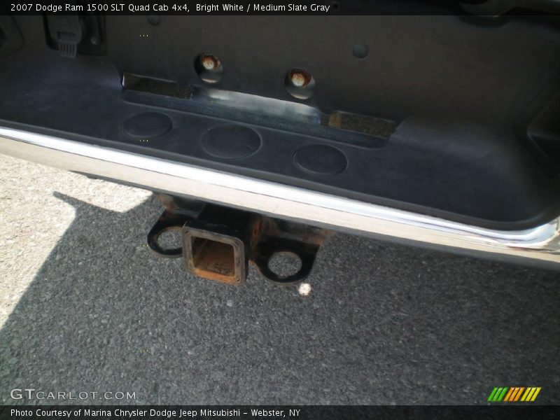 Bright White / Medium Slate Gray 2007 Dodge Ram 1500 SLT Quad Cab 4x4