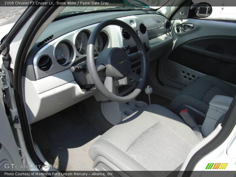 Stone White / Pastel Slate Gray 2008 Chrysler PT Cruiser LX