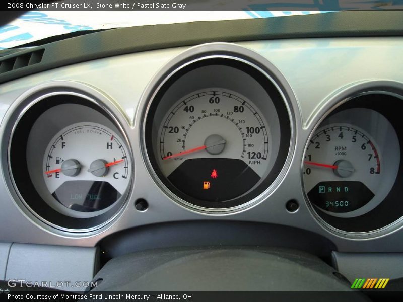 Stone White / Pastel Slate Gray 2008 Chrysler PT Cruiser LX
