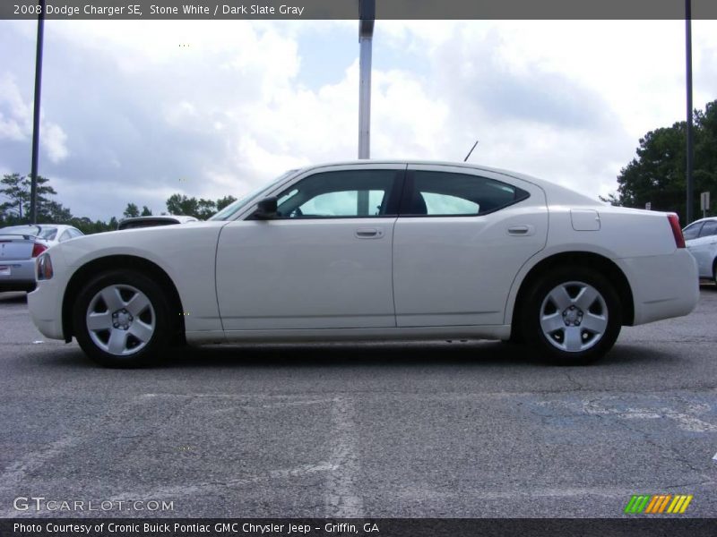 Stone White / Dark Slate Gray 2008 Dodge Charger SE