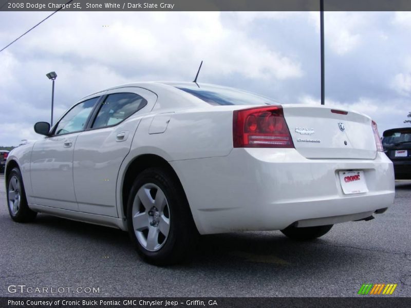 Stone White / Dark Slate Gray 2008 Dodge Charger SE