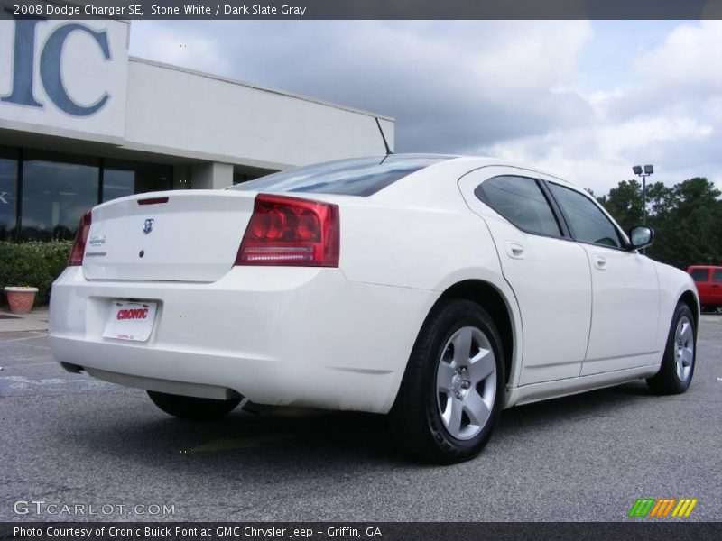 Stone White / Dark Slate Gray 2008 Dodge Charger SE