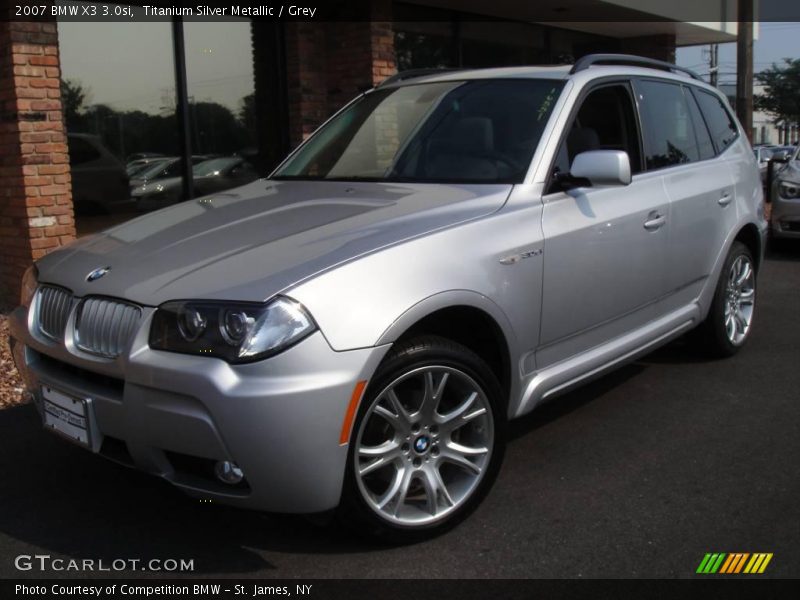 Titanium Silver Metallic / Grey 2007 BMW X3 3.0si