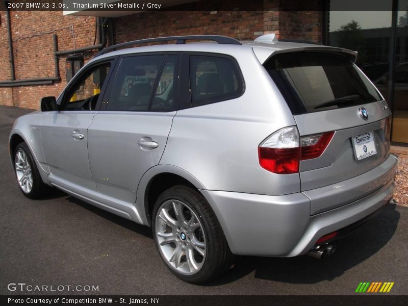 Titanium Silver Metallic / Grey 2007 BMW X3 3.0si