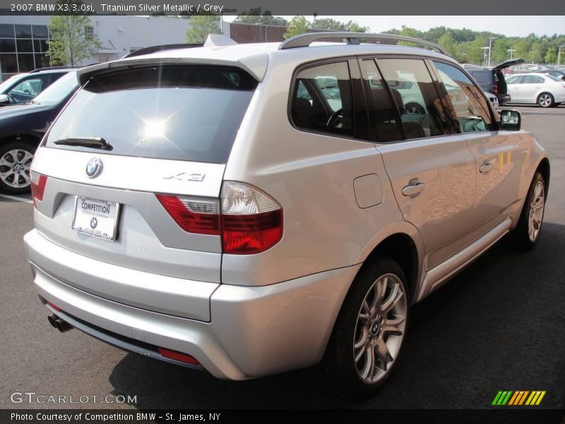 Titanium Silver Metallic / Grey 2007 BMW X3 3.0si