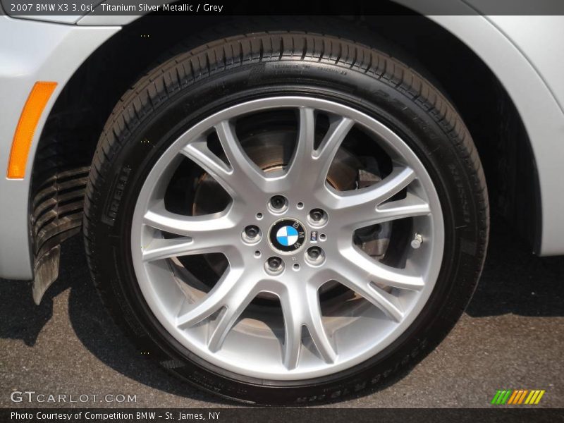 Titanium Silver Metallic / Grey 2007 BMW X3 3.0si