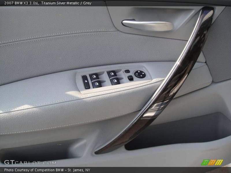 Titanium Silver Metallic / Grey 2007 BMW X3 3.0si