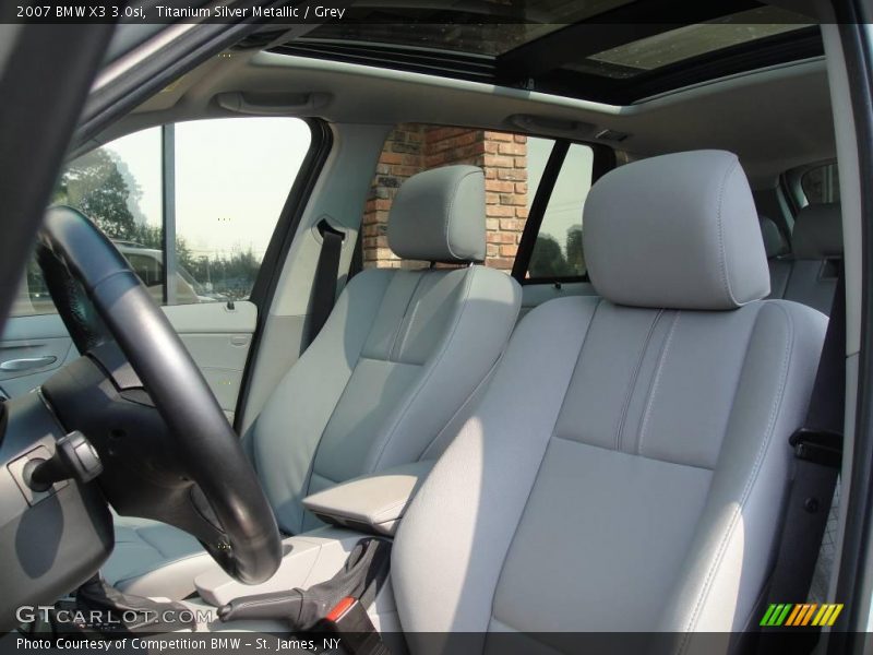 Titanium Silver Metallic / Grey 2007 BMW X3 3.0si