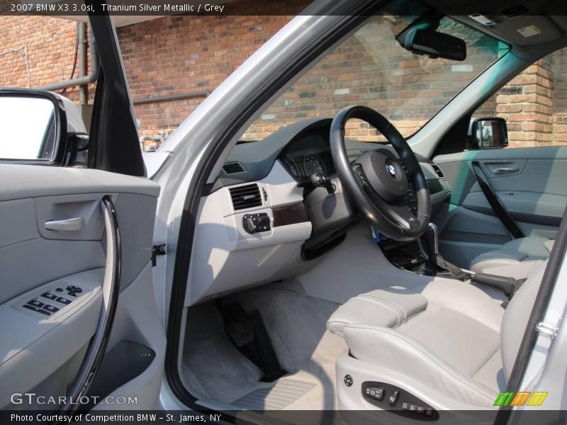 Titanium Silver Metallic / Grey 2007 BMW X3 3.0si