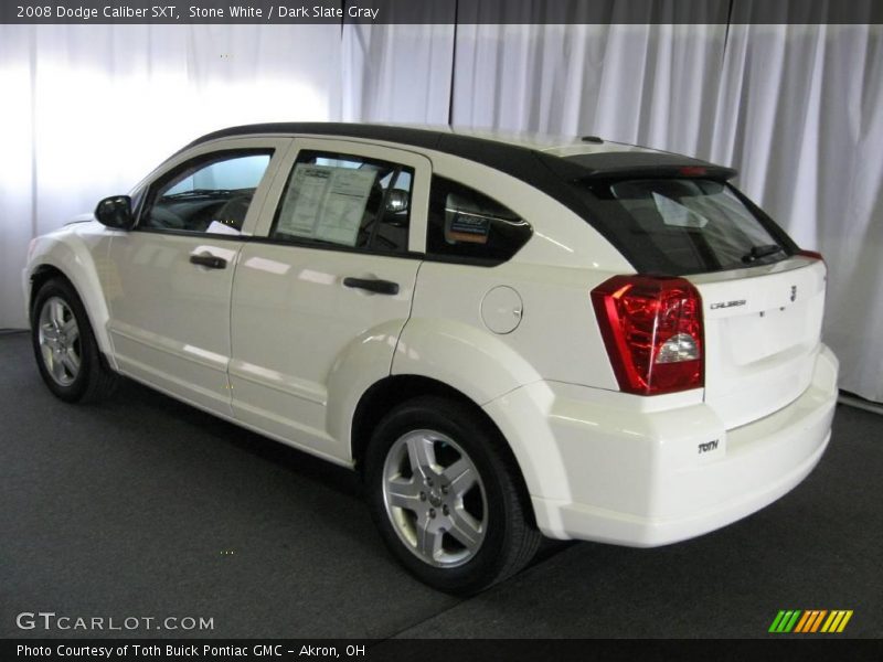 Stone White / Dark Slate Gray 2008 Dodge Caliber SXT