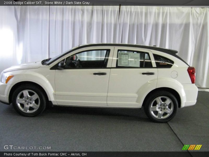 Stone White / Dark Slate Gray 2008 Dodge Caliber SXT