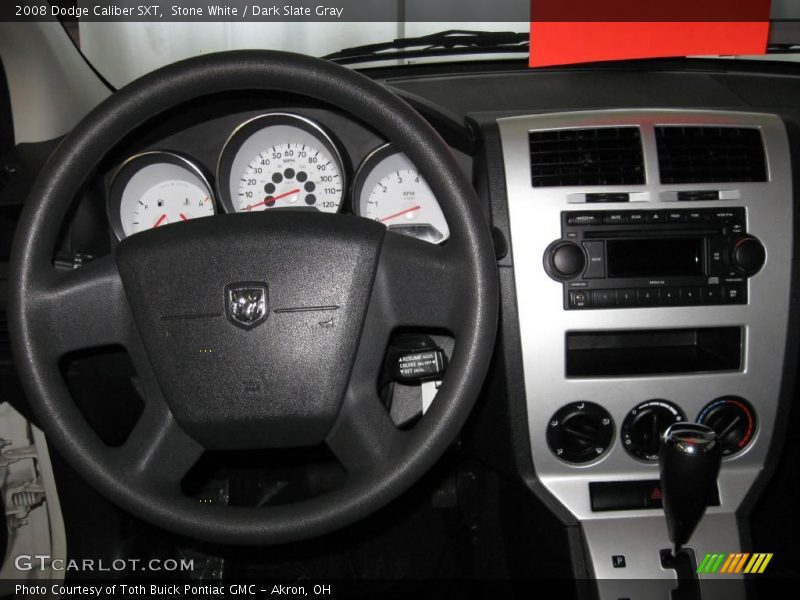 Stone White / Dark Slate Gray 2008 Dodge Caliber SXT