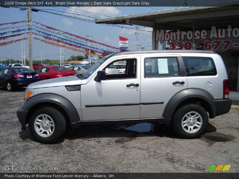 Bright Silver Metallic / Dark Slate Gray/Light Slate Gray 2008 Dodge Nitro SXT 4x4