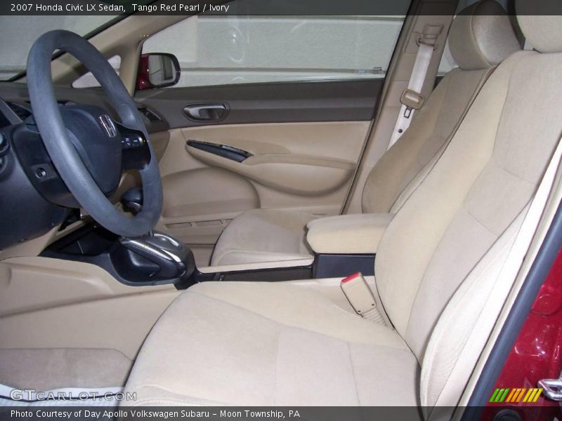 Tango Red Pearl / Ivory 2007 Honda Civic LX Sedan