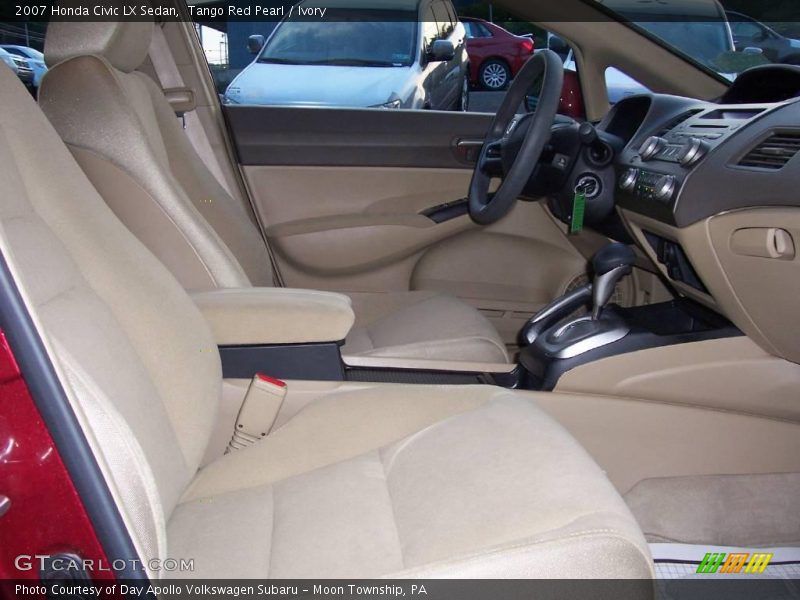 Tango Red Pearl / Ivory 2007 Honda Civic LX Sedan